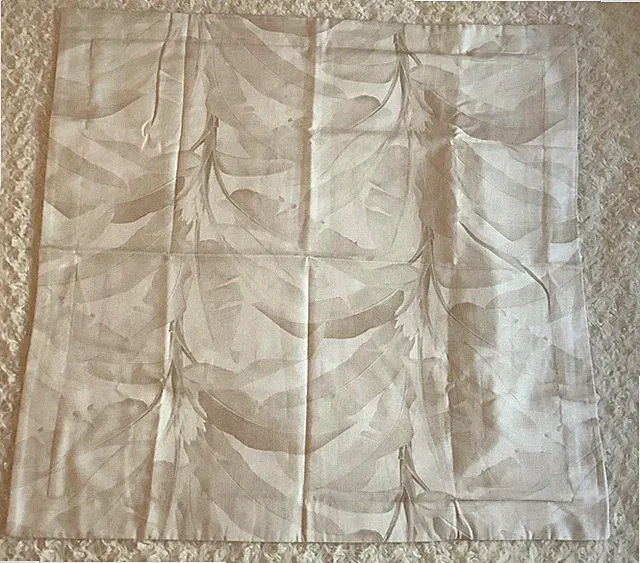 1 large 2018 pottery barn Ivory beige banana leaf Euro pillow sham 29.5"x30"
