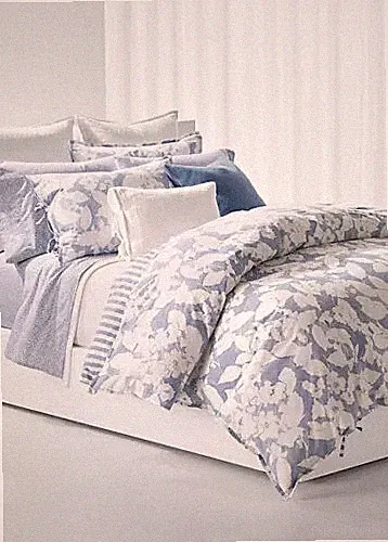 2 Ralph Lauren Willa Leaf King Pillowcases (1 Pair) $85 NIP