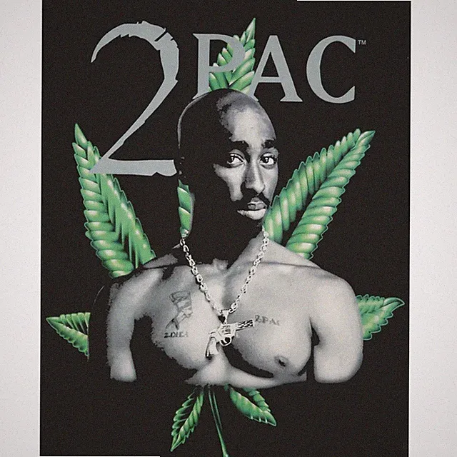 8lb Heavyweight Soft Queen Blanket, Officially Licensed, 2pac Pot Leaf Throw