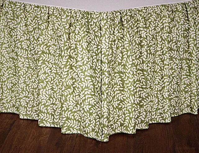 Bouvier Green Bed Skirt