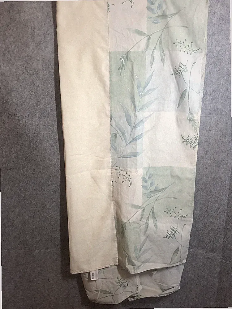 Croscill Queen Bed Skirt Beige Leaf Rothbury Nature Print Botanical Bedding