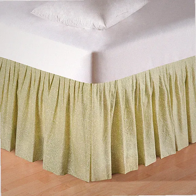 Fern Leaves Queen Bed Skirt Drop Length: 18 inches