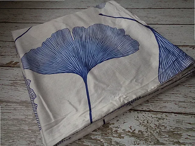 MARIMEKKO Gingko Blue Duvet Cover King Size Cotton Sateen