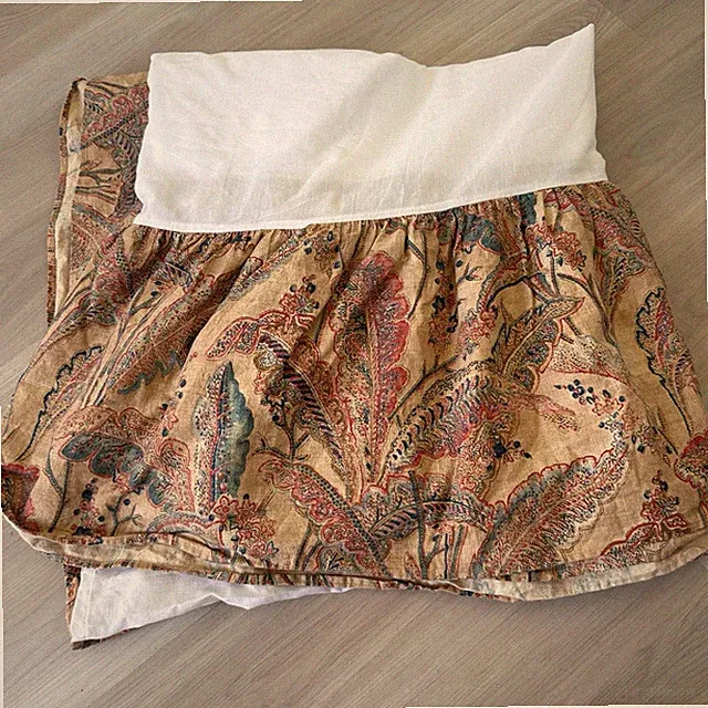 Ralph Lauren Queen Bedskirt Coco Palm Leaves