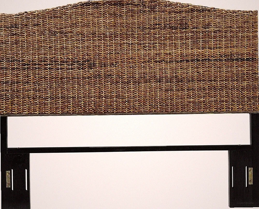 Serena Handwoven Rattan Headboard - Natural Banana Leaf for Queen Bed
