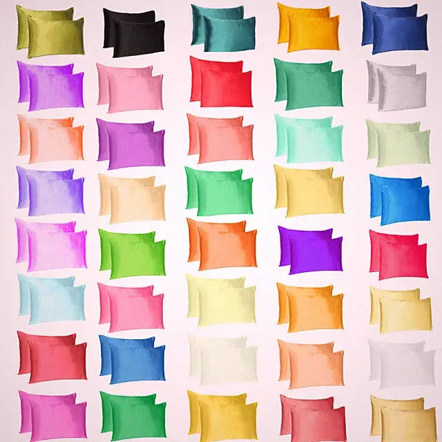 Silk Satin Pillowcase 2 Pack Silky Pillow Cases For Hair And Skin Cushion Cover