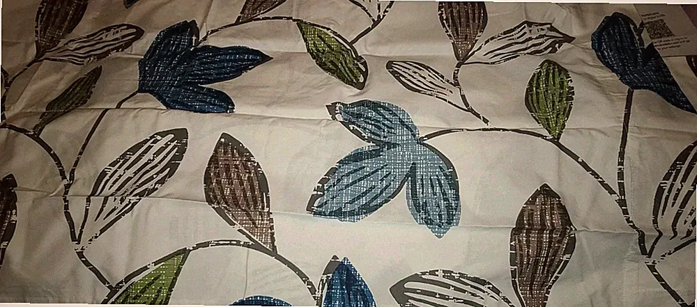 The Company Store Loft Home Suffolk Floral Leaves King Pillowcases Birch Blue