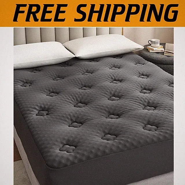 Viscose Bamboo Cal King Mattress Topper - Charcoal