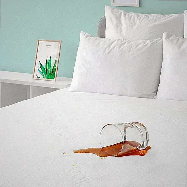Waterproof Bamboo Fiber Mattress Protector Cooling Noiseless Cover Deep Fitted